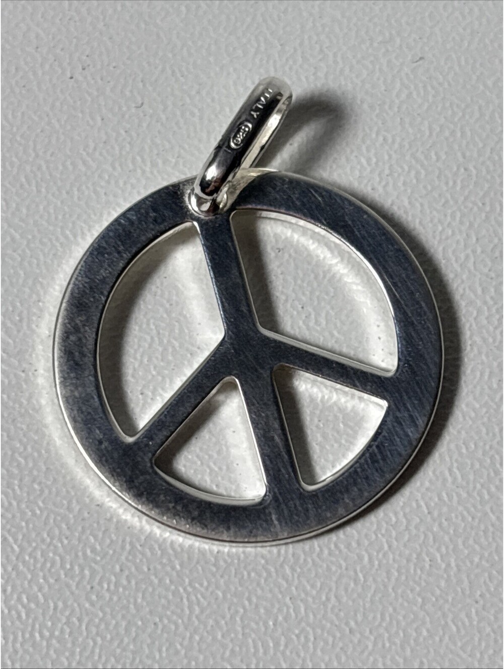 Peace Symbol 925 Sterling Charm - Picture 4 of 7